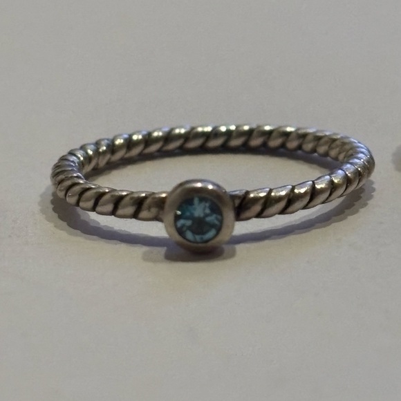 Beautiful Set of 6 Handmade Sterling Silver Multi-Gemstone Stacking Rings - Picture 7 of 16